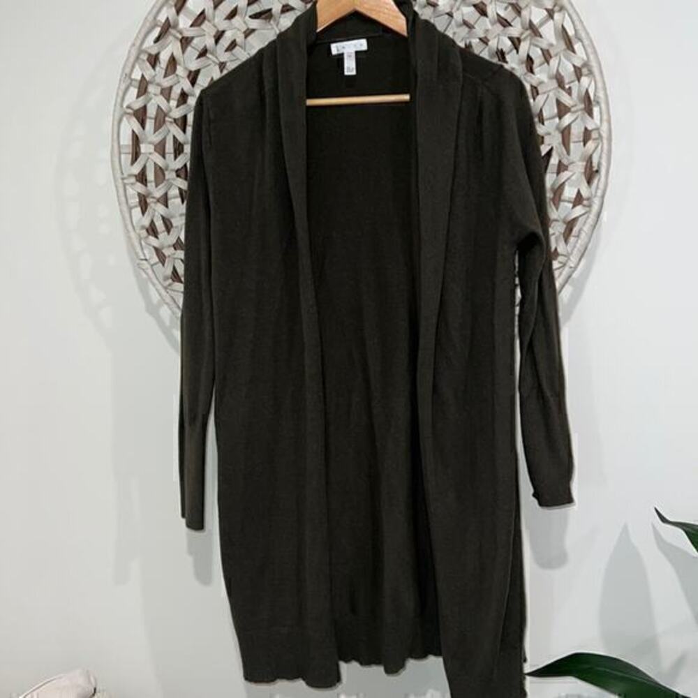 Leith dark green cardigan sweater size xsmall